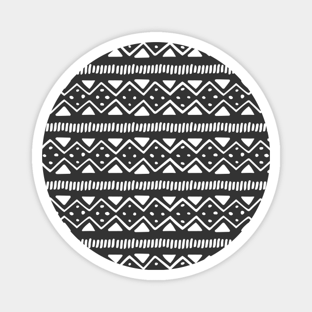 Tribal Pattern Magnet by kookiepixel